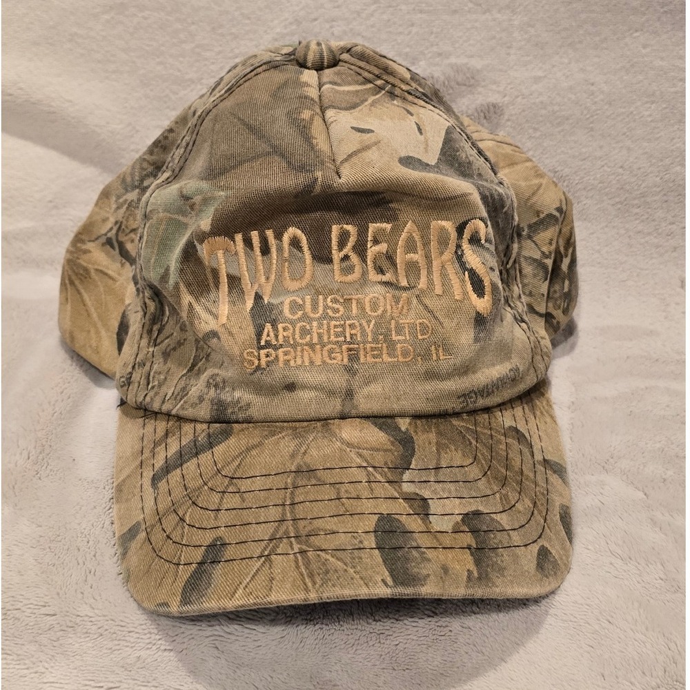 Two Bears Custom Archery LTD Hat Springfield‎ Camo Hunting Outdoors Adjustable